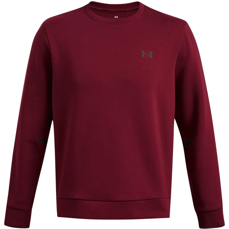 Image of Under Armour Mens Unstoppable Fleece Long-Sleeve T-Shirt Red male XS