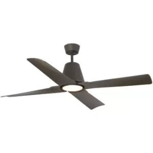 Image of Faro Typhoon Brown Ceiling Fan 4 Blades 130cm Ip44