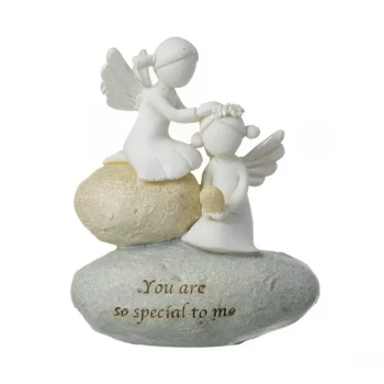 Image of Angels On Stone Decoration By Heaven Sends