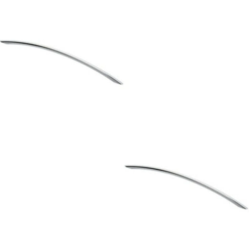 Image of Loops 2x Curved Bow Cabinet Pull Handle 372 x 10mm 320mm Fixing Centres Chrome Multi unisex