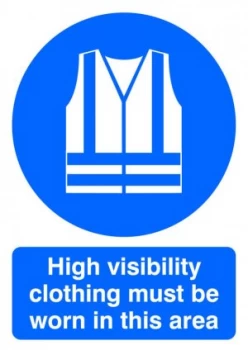 Image of Signslab A4 Hi Vis Clothing M/b/worn Pvc