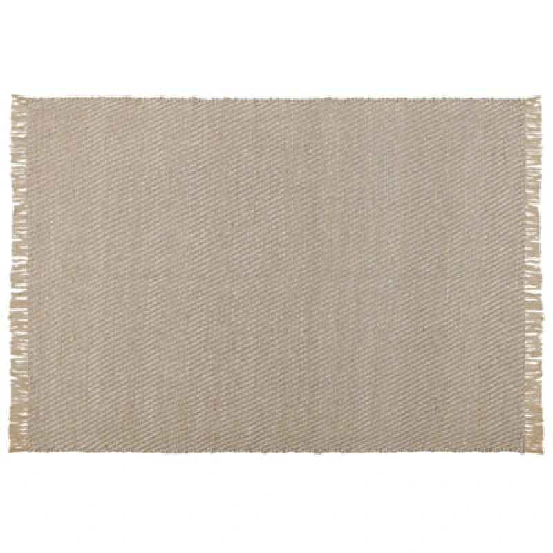 Image of Beliani Rug Aladag Beige 140 X 200 Cm Jute
