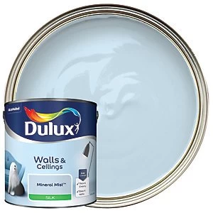 Image of Dulux Walls & Ceilings Mineral Mist Silk Emulsion Paint 2.5L