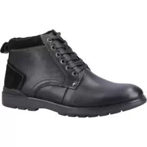 Image of Hush Puppies Mens Dean Memory Foam Leather Boots UK Size 7 (EU 41)