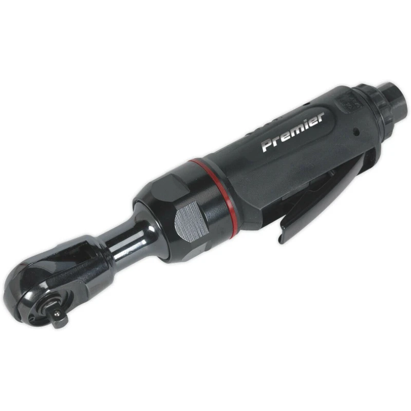 Image of Loops Mini Air Powered Ratchet Wrench - 1/4" Sq Drive - Twist Reverse - Composite Grip Multi