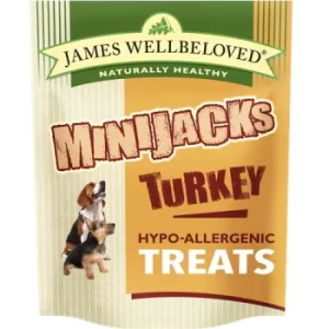 Image of James Wellbeloved Turkey Minijacks Dog Treats 90g