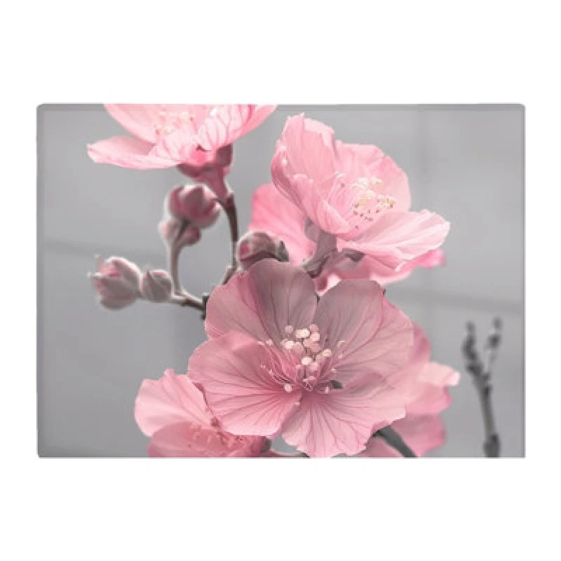 Image of Warren Reed Designer Delicate Pink Flowers Chopping Board