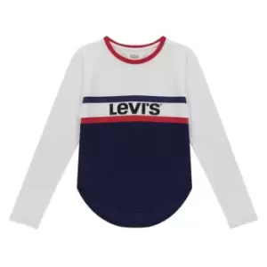 Image of Levis Logo Long Sleeve T-Shirt - White