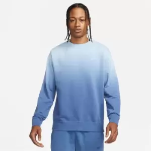 Image of Nike Club+ Tie Ombre Dye Sweater Mens - Blue