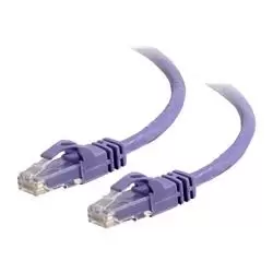 Image of C2G 1m Cat6 550 MHz Snagless Patch Cable - Purple