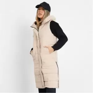 Image of I Saw It First Premium Hooded Padded Gilet - Brown