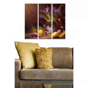 Image of MDF9351216 Multicolor Decorative MDF Painting (3 Pieces)