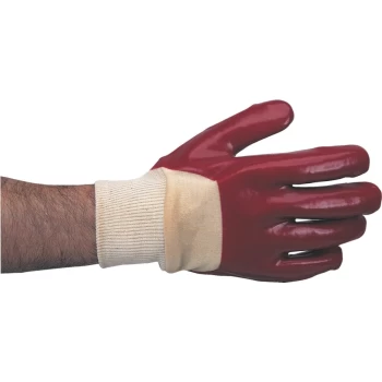 Image of Open Back Red/Natural Gloves - Size 8