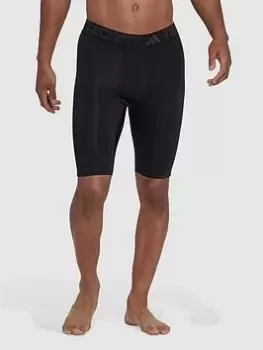Image of adidas Performance Techfit Training Short Leggings, Black, Size XS, Men