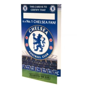 Image of Chelsea FC Birthday Card No 1 Fan