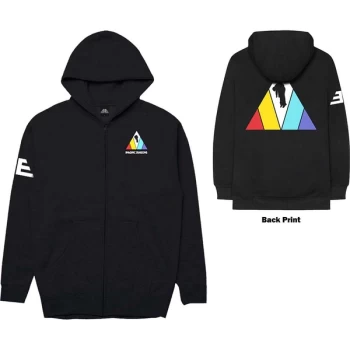 Image of Imagine Dragons - Triangle Mens Medium Zipped Hoodie - Black