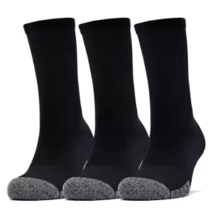 Image of Under Armour Heatgear Crew Socks 3pk - Black