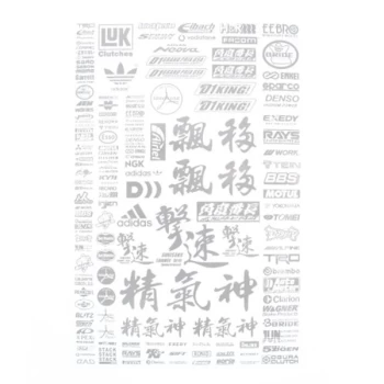 Image of Matrixline Drift Logo Decal Sheet - White