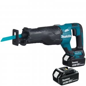 Image of Makita DJR187 18v Cordless LXT Brushless Reciprocating Saw 2 x 5ah Li ion Charger Case