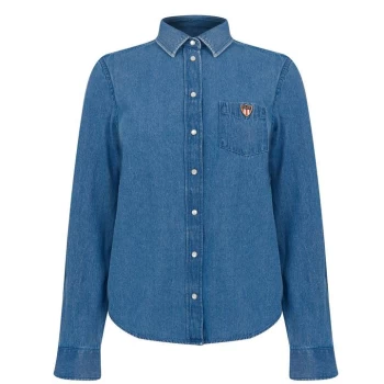 Image of Gant Chambray Shirt Womens - INDIGO 969