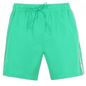 Image of Calvin Klein Taped Drawstring Swim Shorts - Mint 2