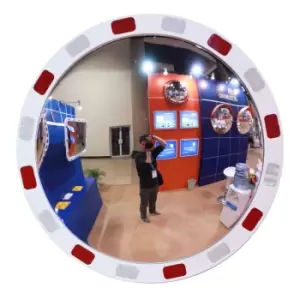 Image of Reflective Circular Blind Spot Traffic Mirror - 800mm