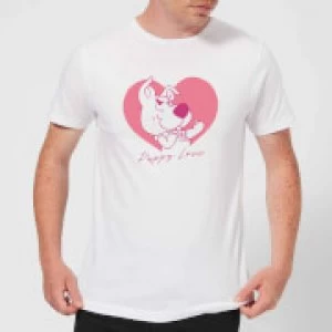 Image of Scooby Doo Puppy Love Mens T-Shirt - White - S