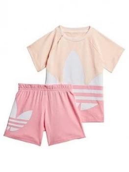 Image of adidas Originals Big Trefoil Short Tee Set