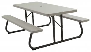 Image of Lifetime Rectangular 6 Person Picnic Table - Grey