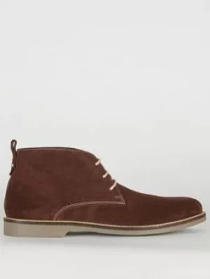 Image of Barbour Barbour Consett Suede Three Eyelet Chukka Boots, Brown, Size 7, Men