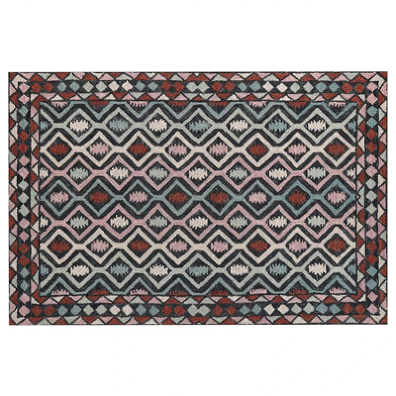 Image of Beliani Rug Haymana Multicolour 160 X 230 Cm Wool