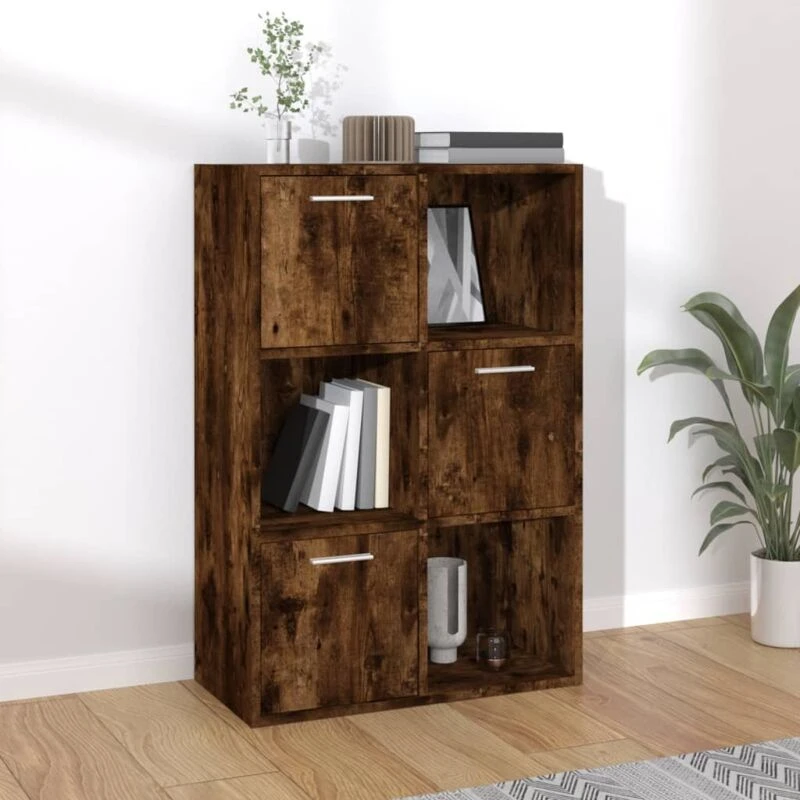 Image of VIDAXL Storage Cabinet Smoked Oak 60x29.5x90cm Vidaxl 8720286954362
