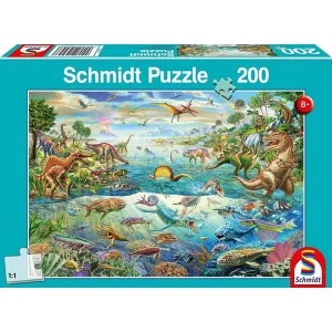 Image of Discover the Dinosaurs 200 Piece Jigsaw Puzzle
