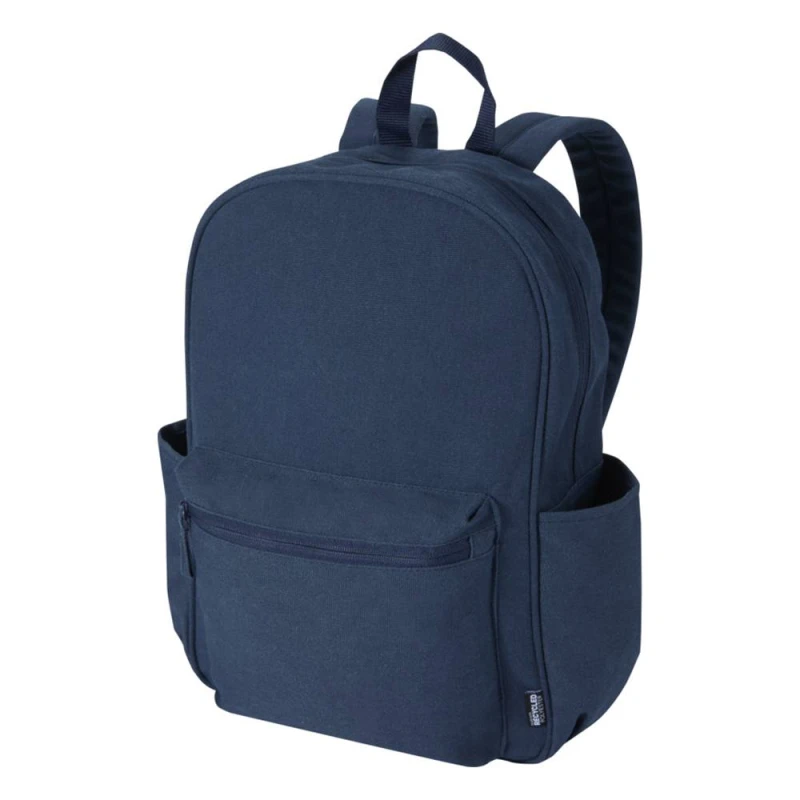 Image of Floso Mens Zaino Plain Canvas 16L Backpack in Navy Navy Male