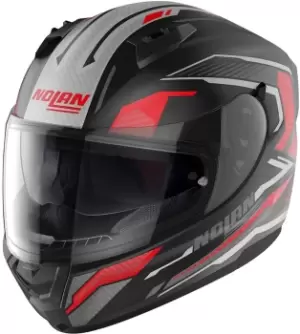 Image of Nolan N60-6 Perceptor Helmet, black-red, Size XL, black-red, Size XL