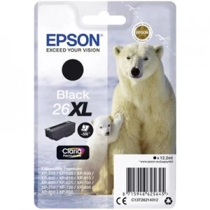 Image of Epson Polar Bear 26XL Black Ink Cartridge