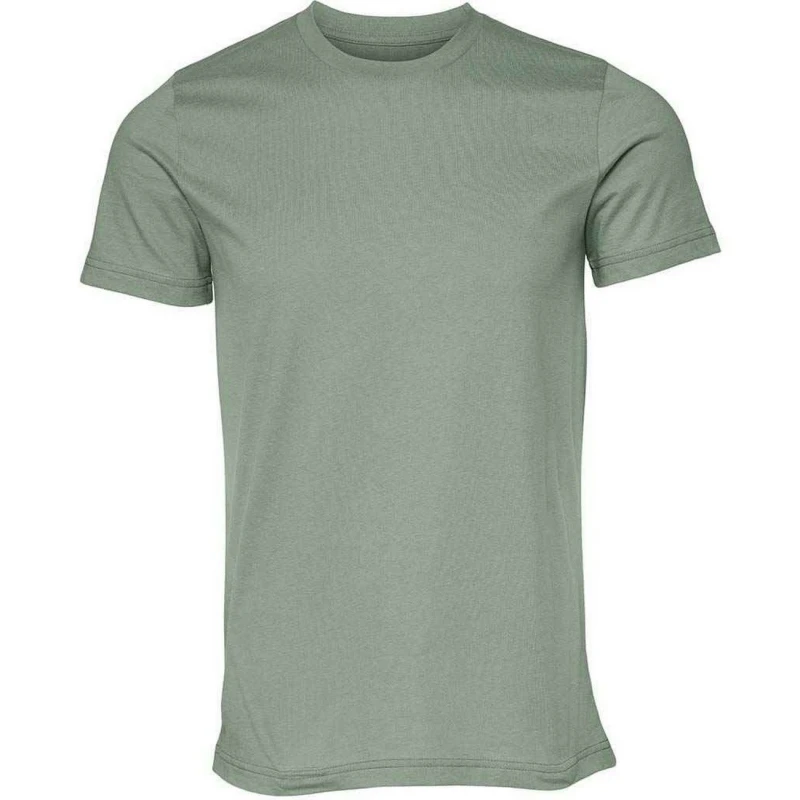 Image of Bella + Canvas Mens Jersey Crew Neck T-Shirt in Mid Grey Size: Medium Mid Grey Male M