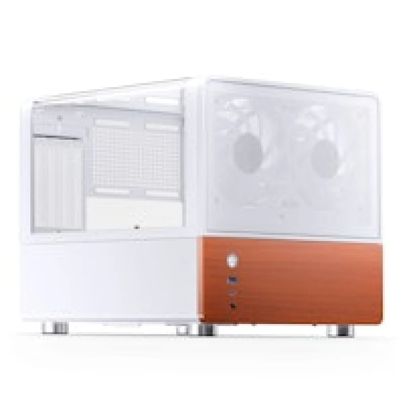Image of Jonsbo V12 Micro-ATX Panoramic Mini-Tower Case - White