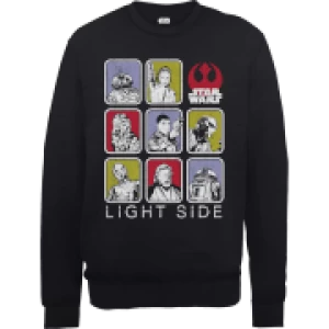 Image of Star Wars The Last Jedi Light Side Black Sweatshirt - L - Black
