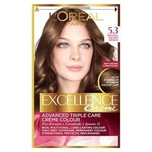 Image of Excellence Creme 5.3 Golden Brown Hair Dye Brunette