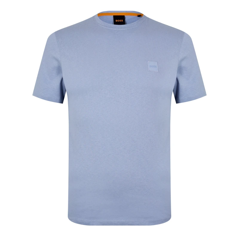 Image of Boss Mens HBO Tales T-Shirt, Premium Cotton Sky Blue male S
