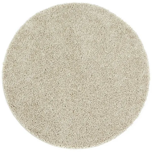 Image of Buddy Mat Buddy Plain Circle Cut Pile Rug - 100x100cm - Cream