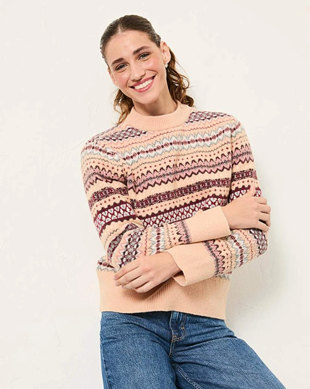 Image of FatFace Fatface Genevieve Crew Natural - FatFace - Size: 20 Natural Female 20 RF32606