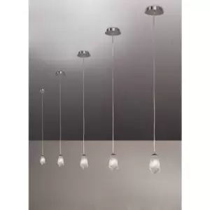 Image of Pietra 1 Bulb G9 pendant light, polished chrome