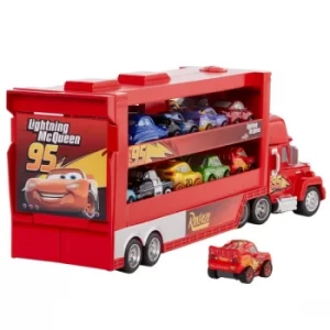 Image of Cars Mini Racer Mack Truck Transporter Playset