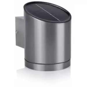Image of Solar Wall Light with Sensor 0,5 W Silver GWS-004-DS - Silver - Smartwares