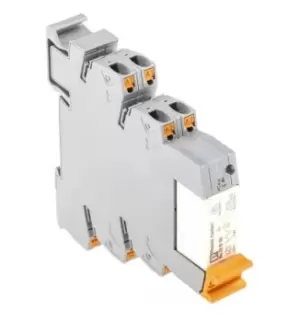 Image of Phoenix Contact, 24V dc DPDT Interface Relay Module, DIN Rail PLC-RPT- 24DC/21-21