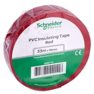 Image of Schneider Electric 2420110 PVC Tape 19mm x 33m Red