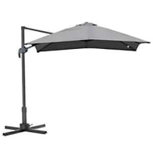 Image of Outsunny Umbrella 84D-051GY Aluminum, Steel, Polyester Grey