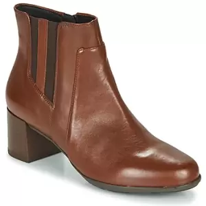 Image of Geox NEW ANNYA MID womens Low Ankle Boots in Brown,4,5,6,7